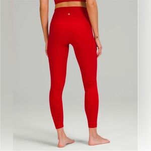 NWT Lululemon Lunar New Year Wunder Under High-Rise Tight 25" Dark Red size 4